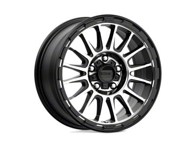 KMC Impact Satin Black Machined 6-Lug Wheel; 17x8; 20mm Offset (10-24 4Runner)