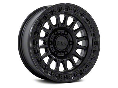 KMC IMS Matte Black with Gloss Black Lip 6-Lug Wheel; 17x8.5; -10mm Offset (10-24 4Runner)