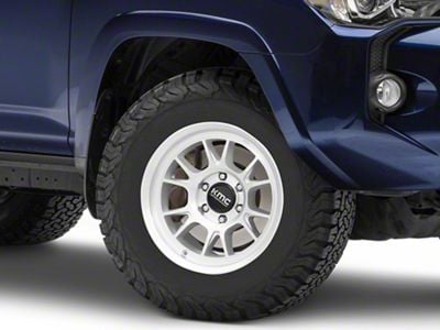 KMC Range Gloss Silver with Machined Face 6-Lug Wheel; 17x8.5; -10mm Offset (10-24 4Runner)