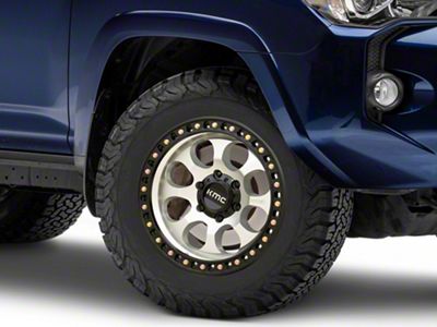 KMC Riot SBL Machined with Satin Black Lip 6-Lug Wheel; 18x9; 18mm Offset (10-24 4Runner)