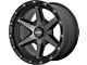 KMC Signal Satin Black with Gray Tint 6-Lug Wheel; 17x9; 18mm Offset (10-24 4Runner)