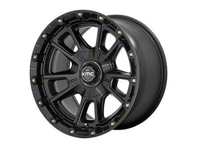 KMC Sync Satin Black 6-Lug Wheel; 17x9; 0mm Offset (10-24 4Runner)