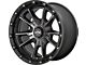 KMC Sync Satin Black with Gray Tint 6-Lug Wheel; 17x9; 0mm Offset (10-24 4Runner)