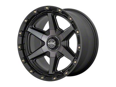 KMC Tempo Satin Black with Gray Tint 6-Lug Wheel; 17x9; 0mm Offset (10-24 4Runner)