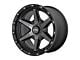 KMC Tempo Satin Black with Gray Tint 6-Lug Wheel; 17x9; 0mm Offset (10-24 4Runner)