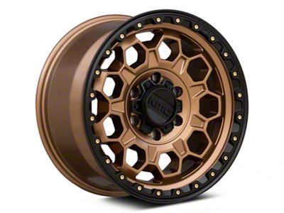 KMC Trek Matte Bronze with Black Lip 6-Lug Wheel; 17x9; 0mm Offset (10-24 4Runner)