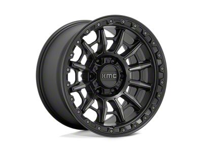 KMC Carnage Satin Black with Gray Tint 6-Lug Wheel; 16x8; 0mm Offset (16-23 Tacoma)