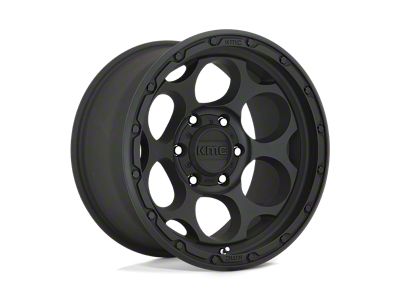 KMC Dirty Harry Textured Black 6-Lug Wheel; 17x8.5; 0mm Offset (16-23 Tacoma)