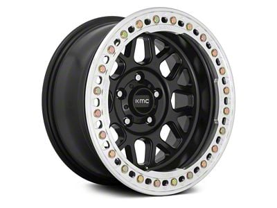 KMC Grenade Crawl Beadlock Satin Black 6-Lug Wheel; 18x9; -24mm Offset (2024 Tacoma)