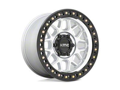 KMC GRS Machined with Satin Black Lip 6-Lug Wheel; 17x9; 0mm Offset (2024 Tacoma)