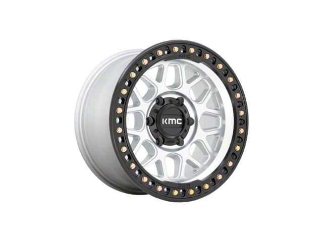 KMC GRS Machined with Satin Black Lip 6-Lug Wheel; 18x9; -12mm Offset (2024 Tacoma)
