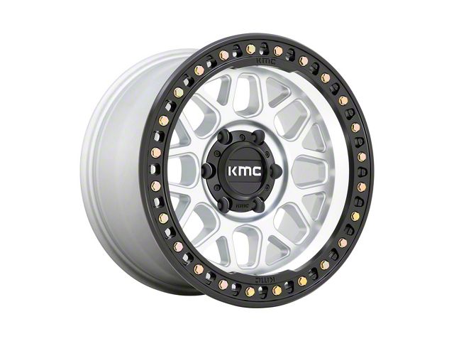 KMC GRS Machined with Satin Black Lip 6-Lug Wheel; 20x9; 0mm Offset (2024 Tacoma)