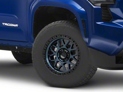 KMC GRS Midnight Blue with Gloss Black Lip 6-Lug Wheel; 17x9; 0mm Offset (2024 Tacoma)