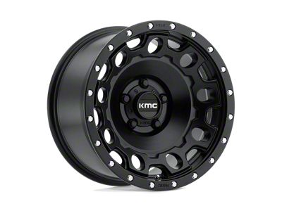 KMC Holeshot Satin Black 6-Lug Wheel; 17x9; -12mm Offset (2024 Tacoma)