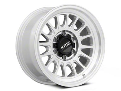 KMC Impact Ol Silver Machined 6-Lug Wheel; 17x8.5; 0mm Offset (2024 Tacoma)