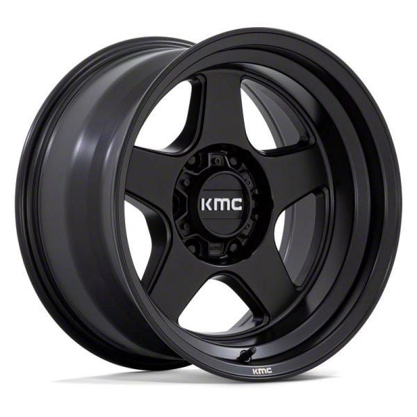 KMC Tacoma Lobo Matte Black 6-Lug Wheel; 17x9; -38mm Offset ...