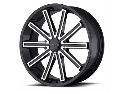 KMC Nerve Gloss Black Machined 6-Lug Wheel; 22x9; 38mm Offset (2024 Tacoma)