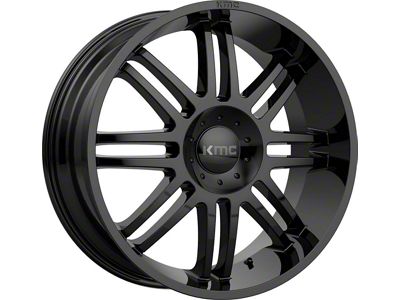 KMC Regulator Gloss Black 6-Lug Wheel; 22x9.5; 30mm Offset (2024 Tacoma)