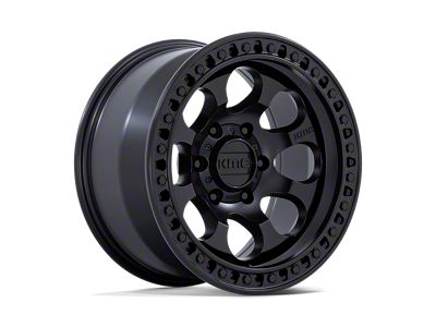 KMC Riot SBL Satin Black 6-Lug Wheel; 17x9; -12mm Offset (2024 Tacoma)
