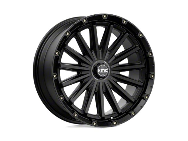 KMC Signal Satin Black 6-Lug Wheel; 20x9; 18mm Offset (2024 Tacoma)