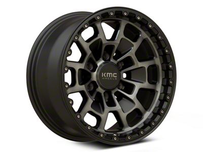 KMC Summit Satin Black with Gray Tint 6-Lug Wheel; 17x8.5; 0mm Offset (2024 Tacoma)