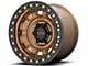 KMC Tank Beadlock Matte Bronze 6-Lug Wheel; 17x9; -15mm Offset (2024 Tacoma)