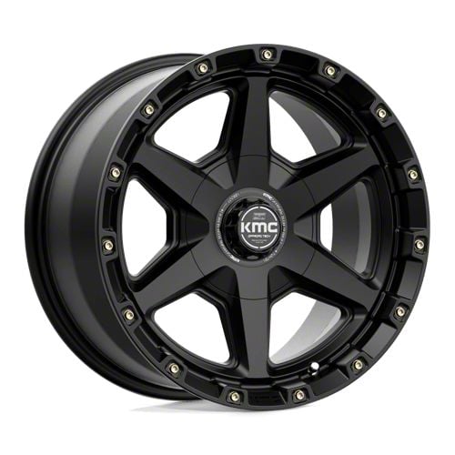 KMC Tacoma Tempo Satin Black 6-Lug Wheel; 17x9; 18mm Offset ...