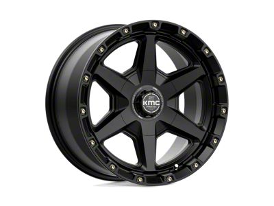 KMC Tempo Satin Black 6-Lug Wheel; 17x9; 18mm Offset (2024 Tacoma)