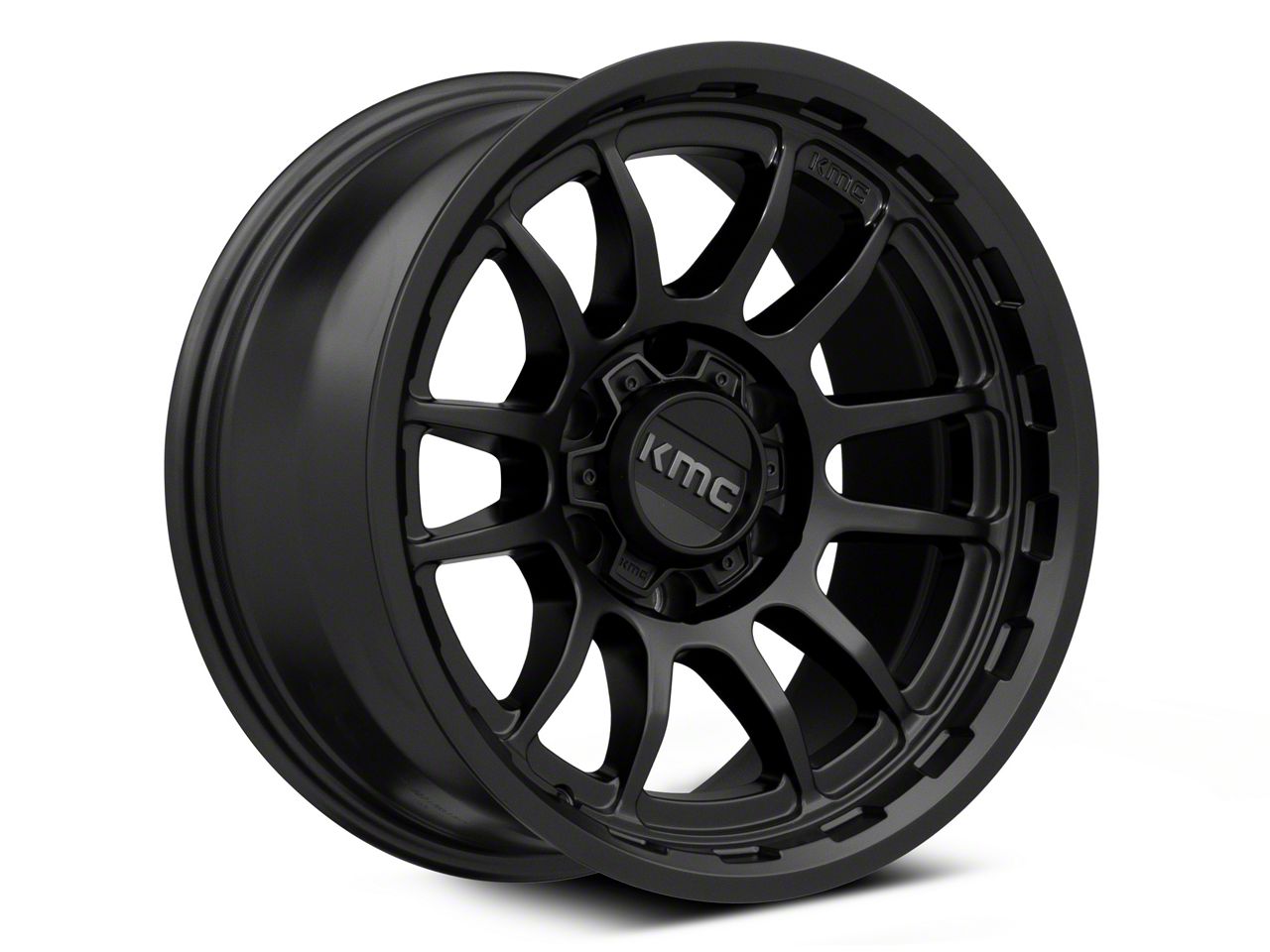 Kmc Tacoma Wrath Satin Black 6-lug Wheel; 17x8.5; 0mm Offset 