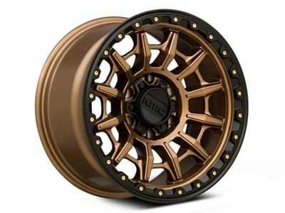 KMC Carnage Matte Bronze with Black Lip 6-Lug Wheel; 17x9; 0mm Offset (03-09 4Runner)