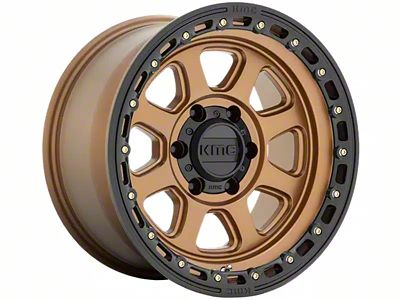 KMC Chase Matte Bronze with Black Lip 6-Lug Wheel; 17x9; -12mm Offset (10-24 4Runner)