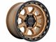 KMC Chase Matte Bronze with Black Lip 6-Lug Wheel; 17x9; -12mm Offset (10-24 4Runner)