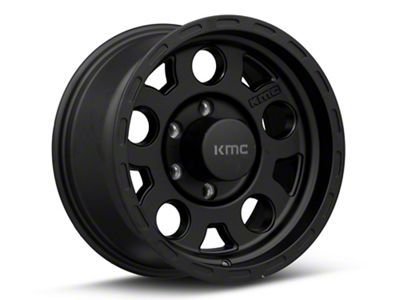 KMC Enduro Matte Black 6-Lug Wheel; 17x9; -6mm Offset (03-09 4Runner)