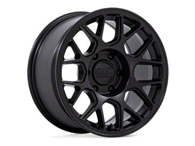 KMC Hatchet Matte Black 6-Lug Wheel; 17x8.5; 25mm Offset (10-24 4Runner)
