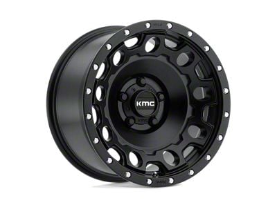 KMC Holeshot Satin Black 6-Lug Wheel; 17x9; -12mm Offset (10-24 4Runner)