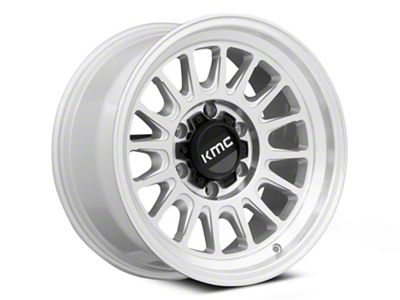 KMC Impact Ol Silver Machined 6-Lug Wheel; 17x8.5; 0mm Offset (03-09 4Runner)