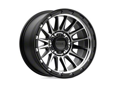 KMC Impact Satin Black Machined 6-Lug Wheel; 17x9; -12mm Offset (03-09 4Runner)