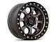 KMC Riot SBL Anthracite with Satin Black Lip 6-Lug Wheel; 17x8.5; 10mm Offset (03-09 4Runner)