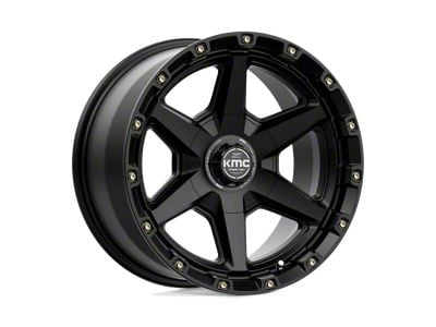 KMC Tempo Satin Black 6-Lug Wheel; 17x9; -12mm Offset (10-24 4Runner)