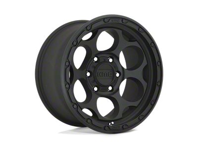 KMC Dirty Harry Textured Black 6-Lug Wheel; 17x8.5; 0mm Offset (22-24 Bronco Raptor)
