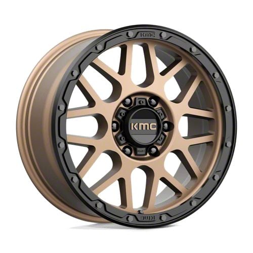 KMC Bronco Grenade Off-Road Matte Bronze with Matte Black Lip 6-Lug ...