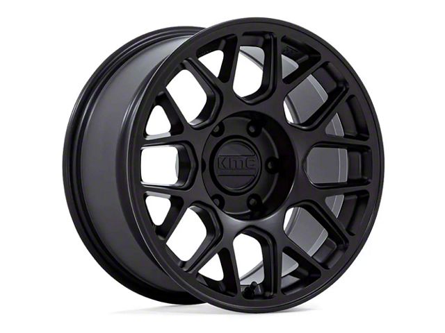 KMC Hatchet Matte Black 6-Lug Wheel; 17x8.5; -10mm Offset (21-24 Bronco, Excluding Raptor)