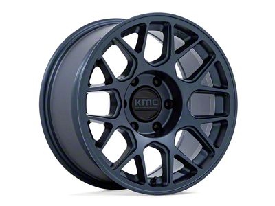 KMC Hatchet Metallic Blue 6-Lug Wheel; 17x8.5; 25mm Offset (21-24 Bronco, Excluding Raptor)