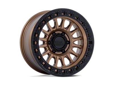 KMC IMS Matte Bronze with Gloss Black Lip 6-Lug Wheel; 17x8.5; 25mm Offset (21-24 Bronco, Excluding Raptor)
