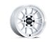KMC Range Gloss Silver with Machined Face 6-Lug Wheel; 17x8.5; -10mm Offset (21-24 Bronco, Excluding Raptor)