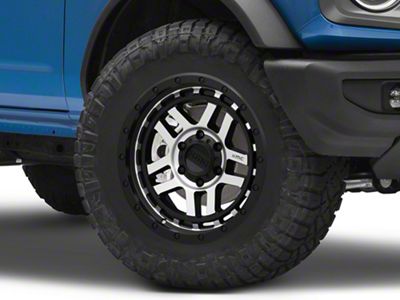 KMC Recon Satin Black Machined 6-Lug Wheel; 18x8.5; 0mm Offset (22-24 Bronco Raptor)