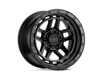KMC Recon Satin Black 6-Lug Wheel; 17x8.5; 18mm Offset (21-24 Bronco, Excluding Raptor)
