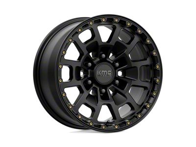 KMC Summit Satin Black 6-Lug Wheel; 17x8.5; 18mm Offset (22-24 Bronco Raptor)