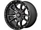KMC Sync Satin Black with Gray Tint 6-Lug Wheel; 17x9; 0mm Offset (21-24 Bronco, Excluding Raptor)