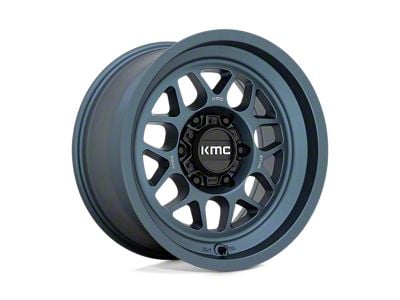 KMC Terra Metallic Blue 6-Lug Wheel; 17x8.5; 0mm Offset (22-24 Bronco Raptor)